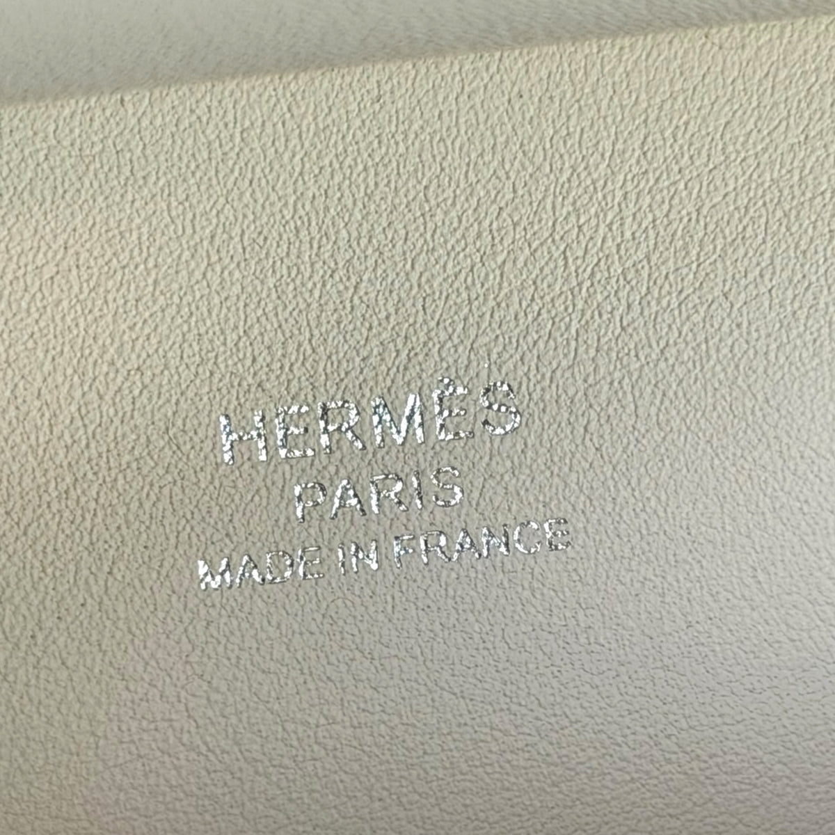 Hermès Mini Jypsière off white calfskin leather phw bag