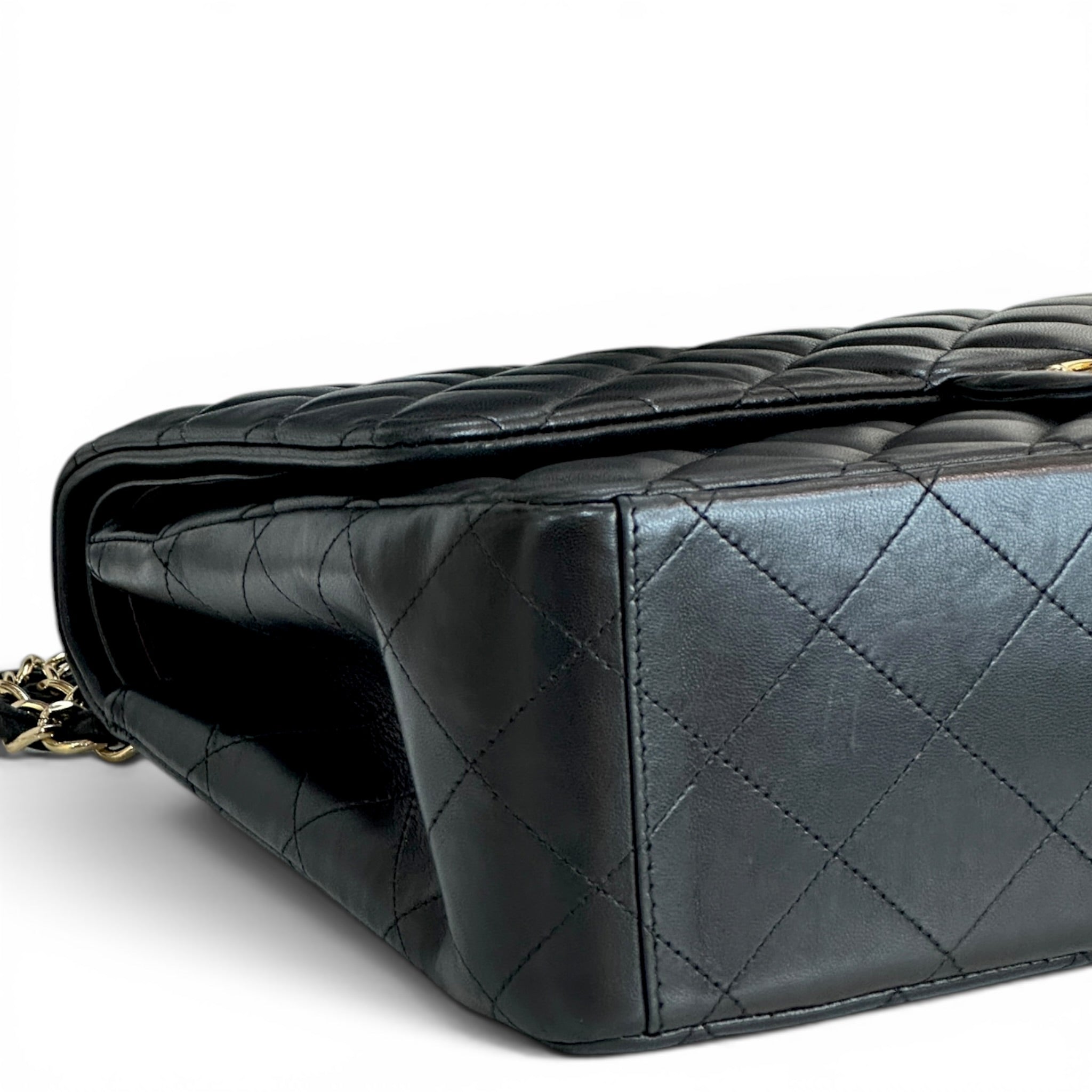Chanel Classic Maxi Black Lambskin Flap Bag