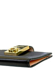 Salvatore Ferragamo Hug Card Holder Black Calf Leather