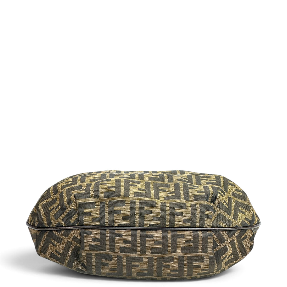 Fendi Zucca Chef Medium Canvas Chained Hobo Shoulder Bag