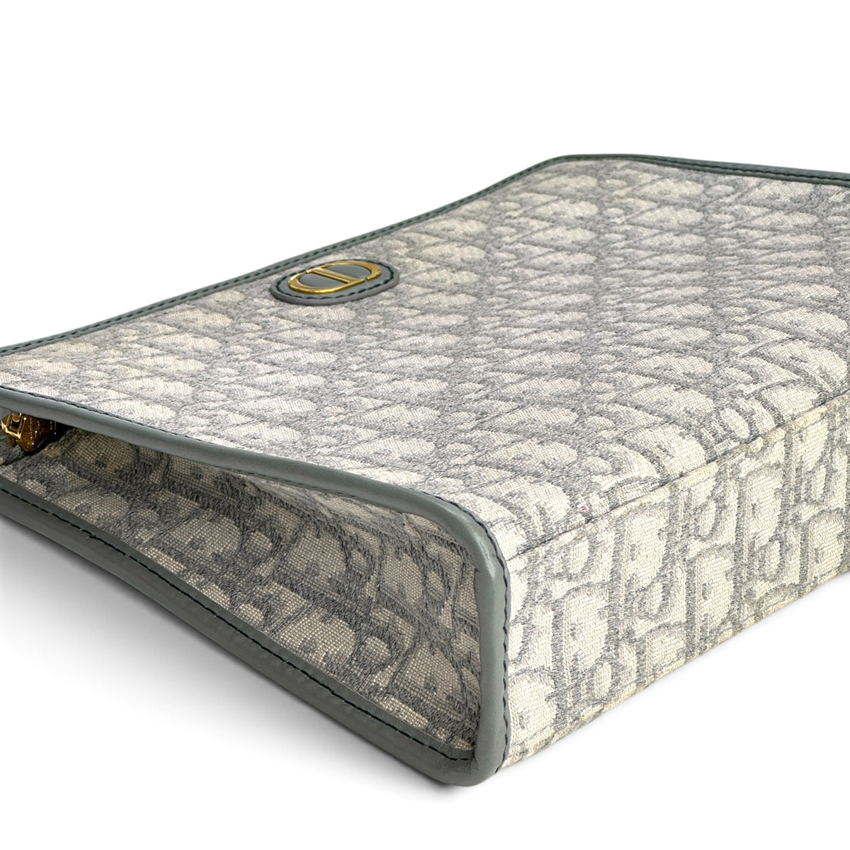 Dior 30 Montaigne Grey Oblique Jacquard Pouch