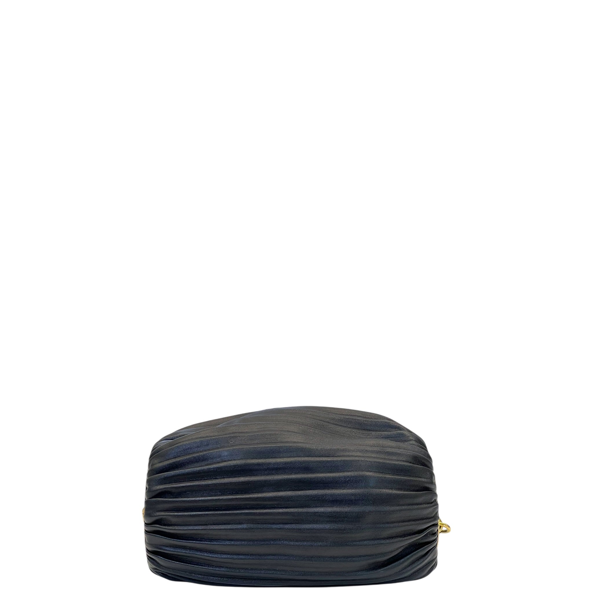 Loewe Bracelet Pouch Black Pleated Nappa Lambskin