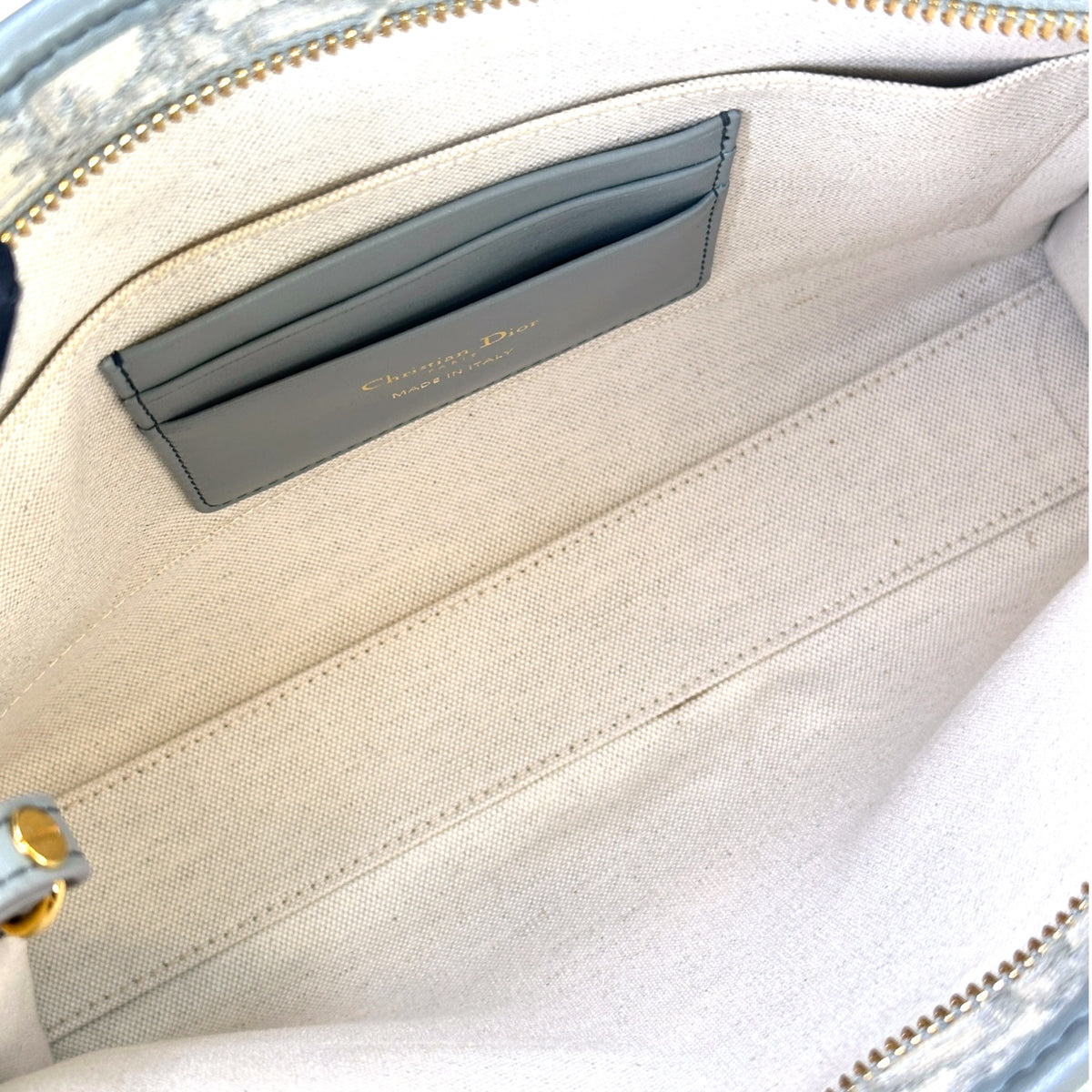 Dior 30 Montaigne Grey Oblique Jacquard Pouch