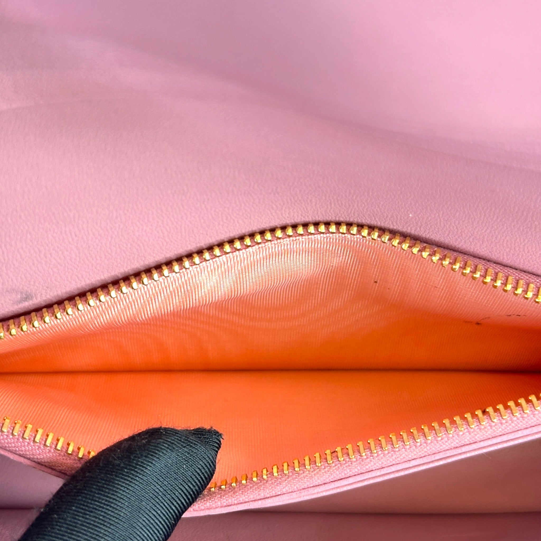 Miu Miu Pink Quilted Matelasse nappa Leatehr wallet