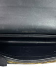 Saint Laurent Kate Tassel Clutch Black Leather