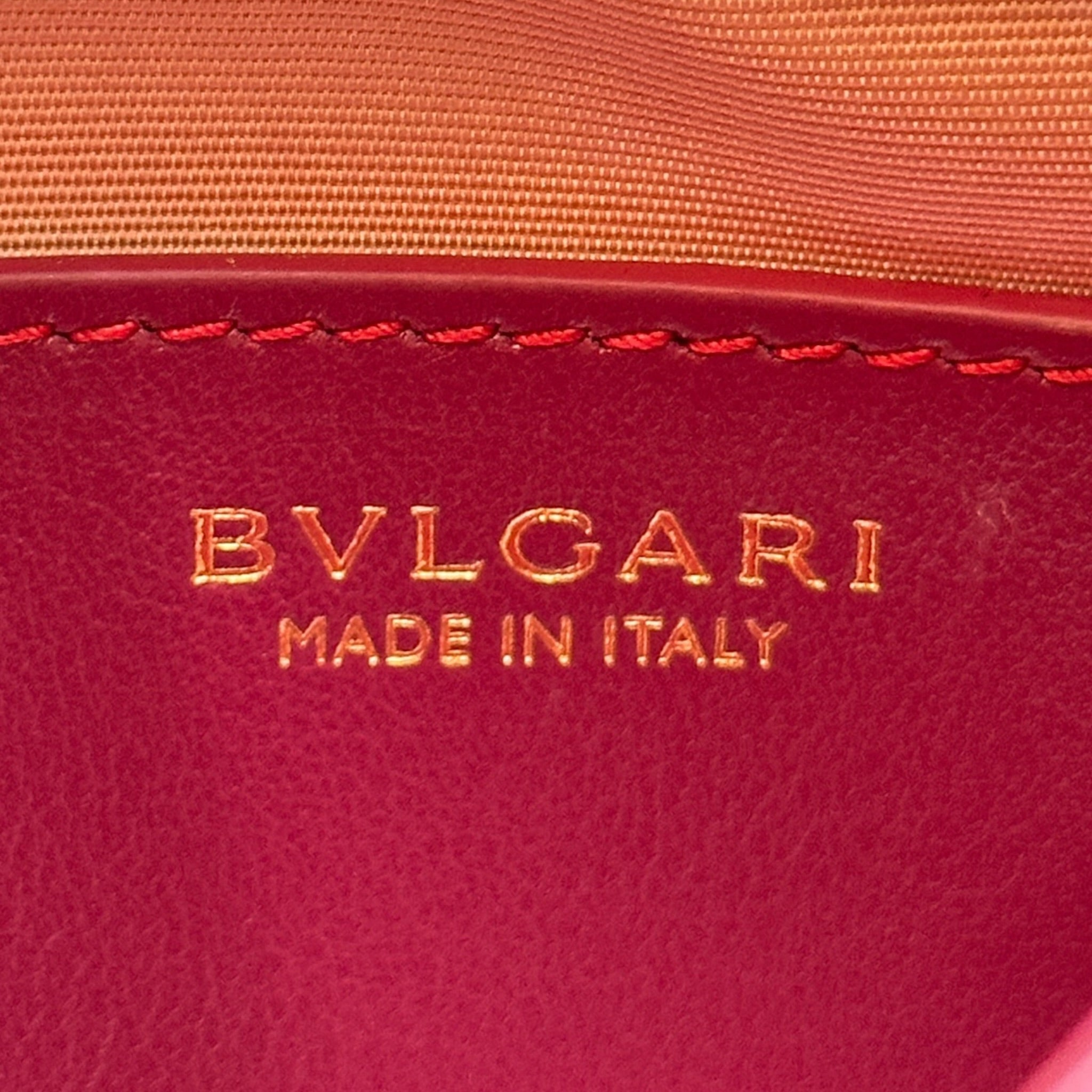 Bvlgari Serpenti Ellipse bag magenta pink calf leather