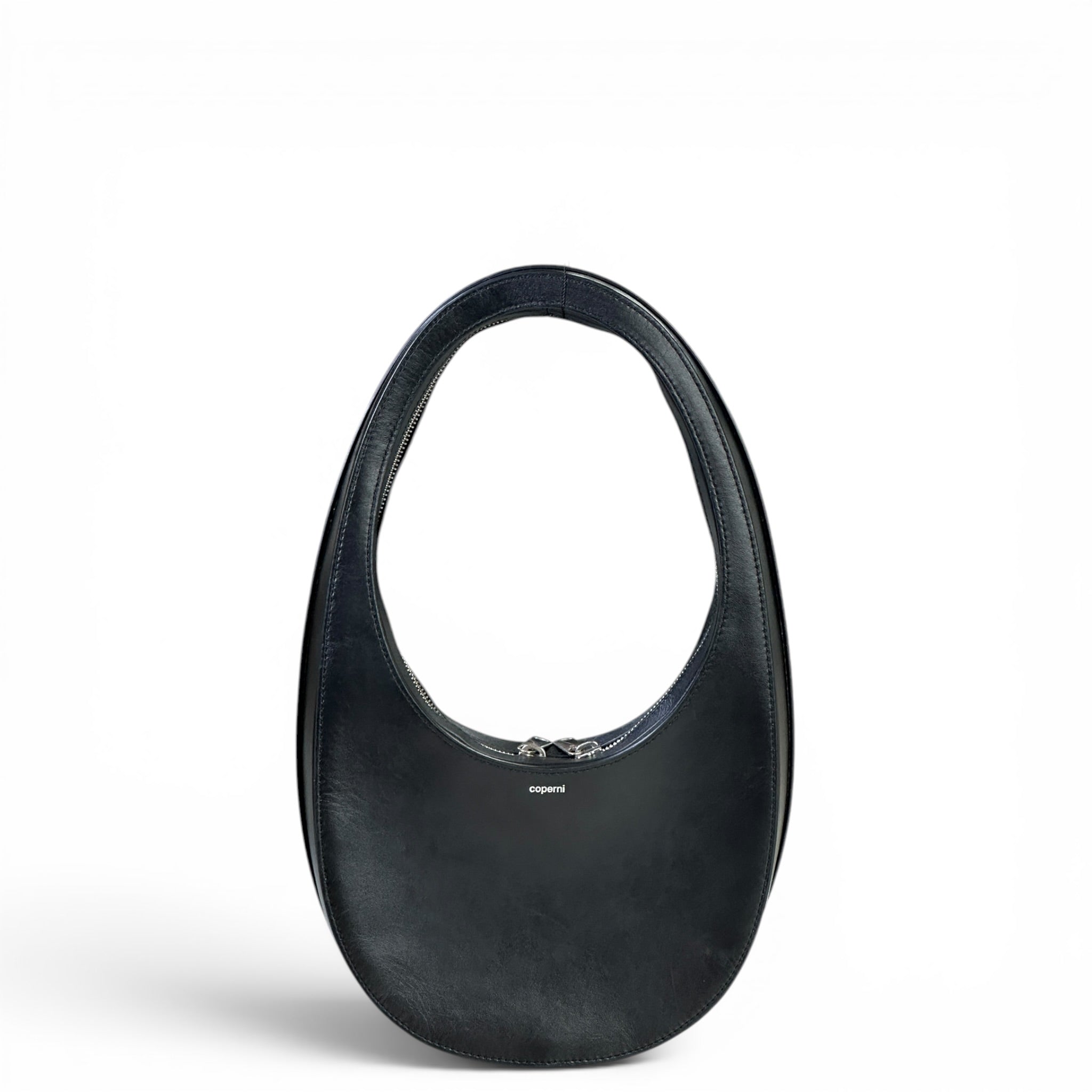 Coperni Swipe black leather handbag