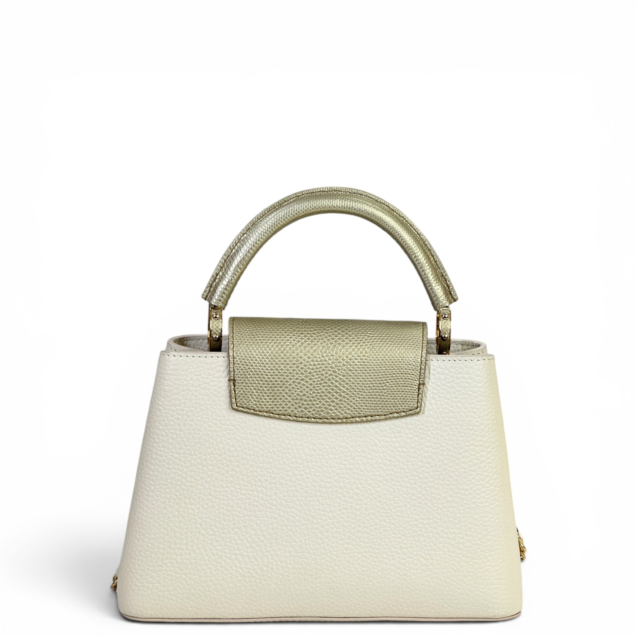 Louis Vuitton Capucines BB cream gold Taurillon leather bag