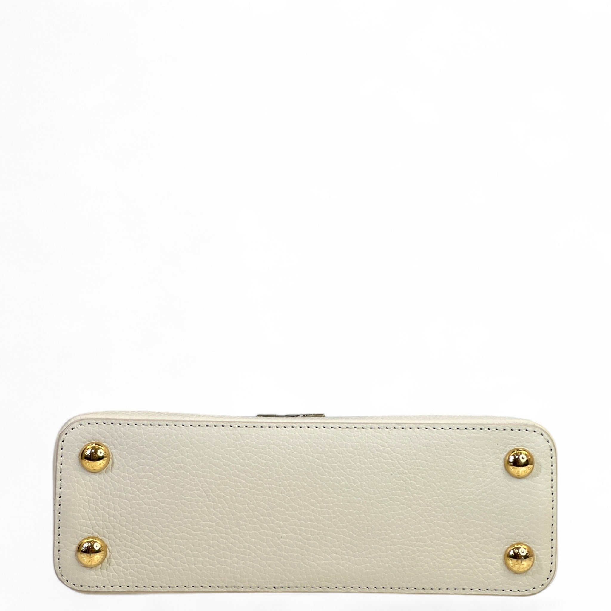 Louis Vuitton Capucines BB cream gold Taurillon leather bag