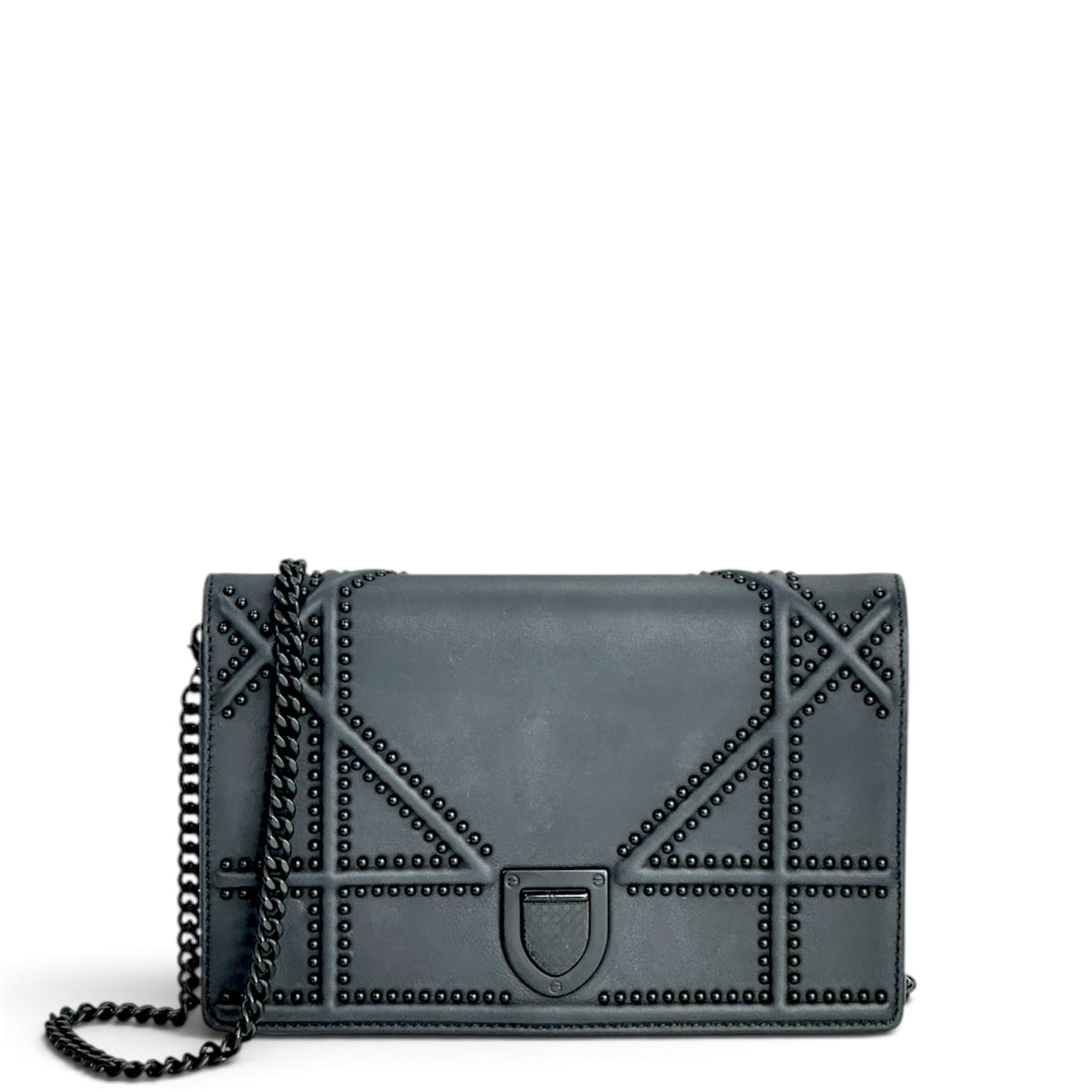 Christian Dior Diorama Black Leather Flap Bag