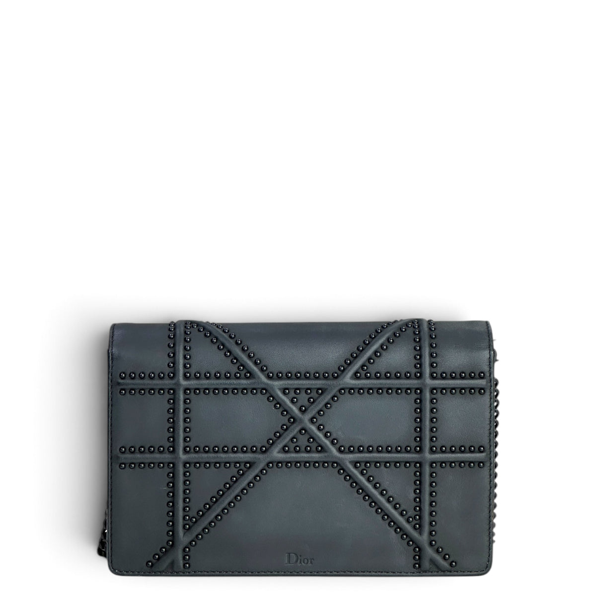Christian Dior Diorama Black Leather Flap Bag