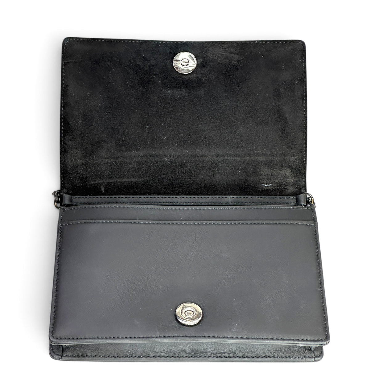 Christian Dior Diorama Black Leather Flap Bag