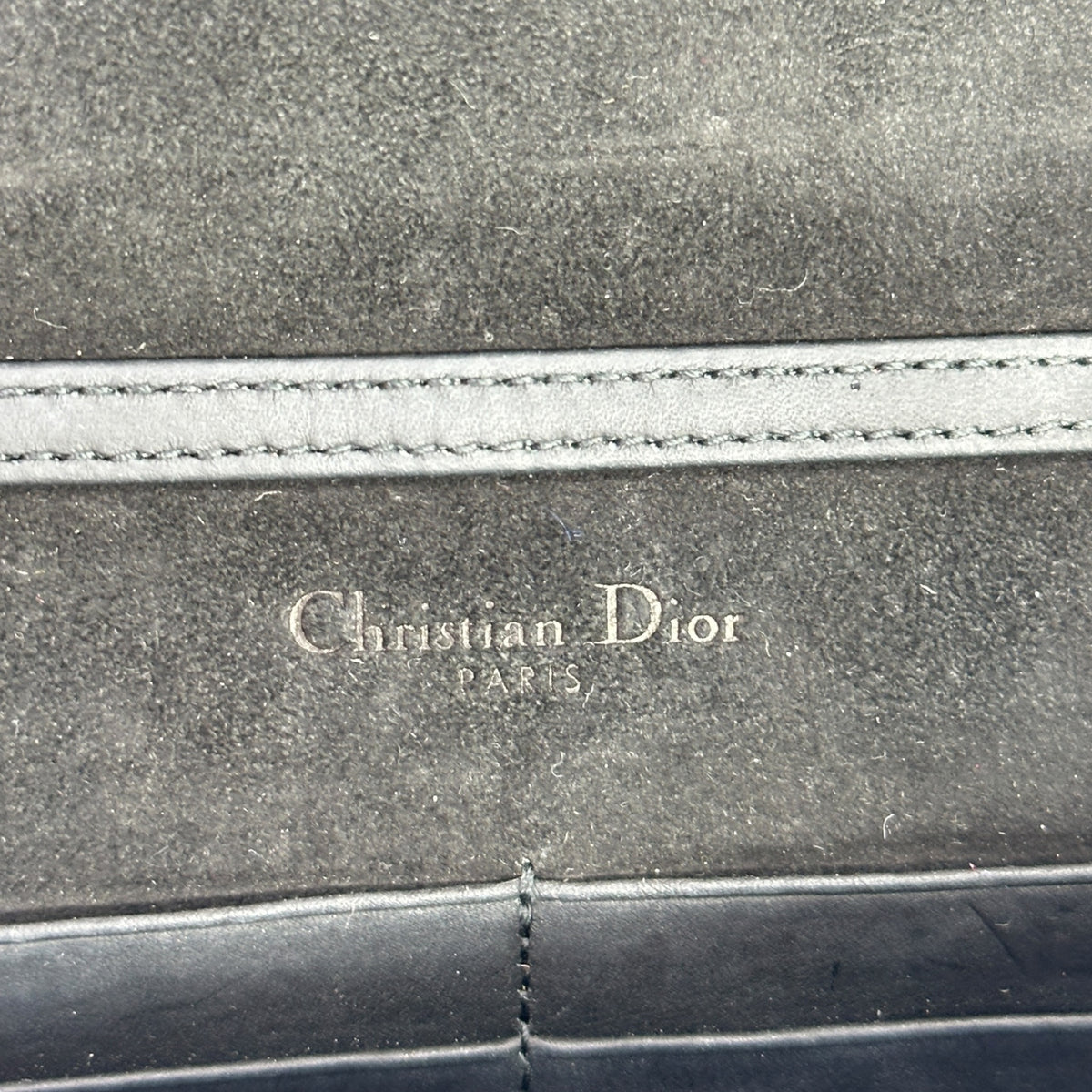Christian Dior Diorama Black Leather Flap Bag
