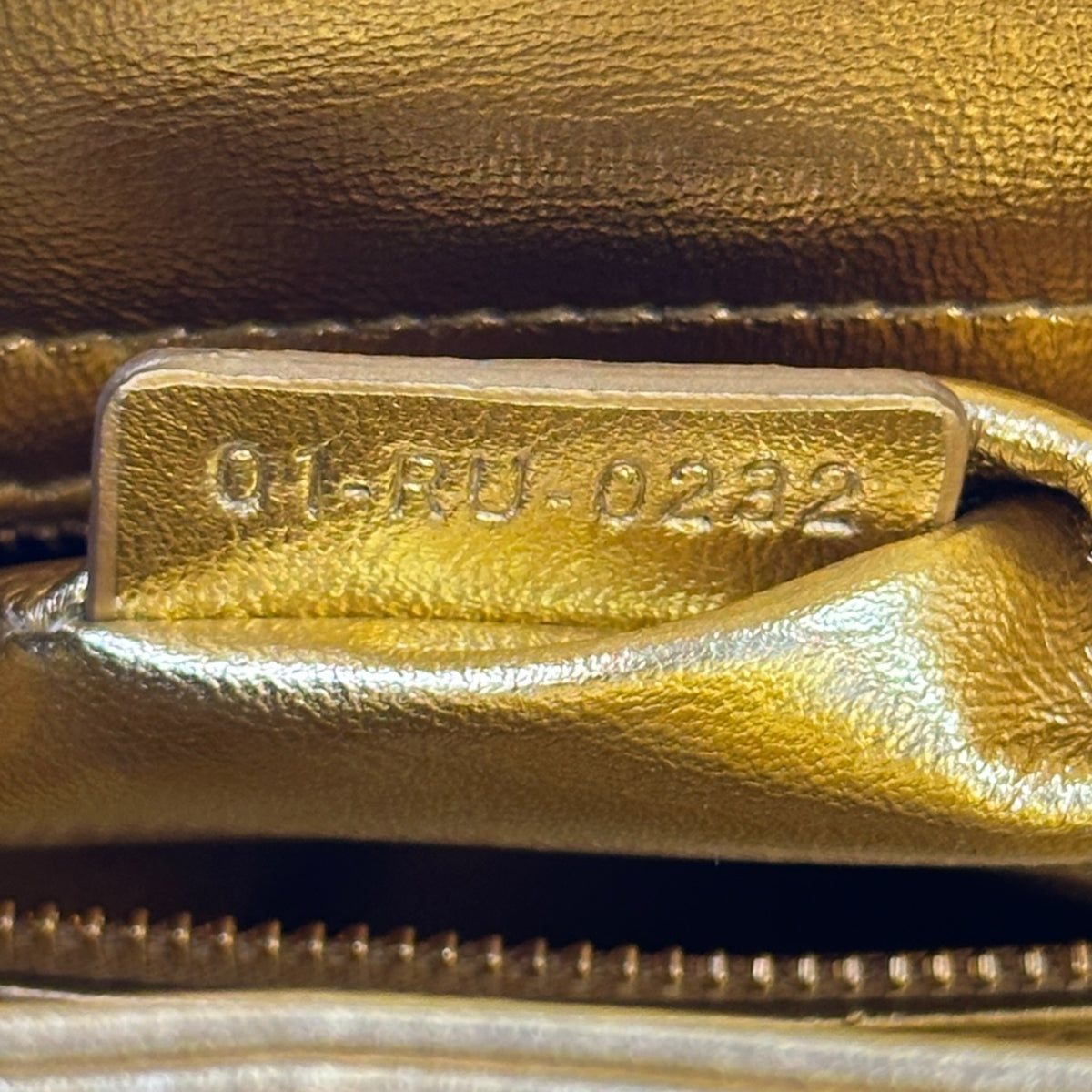 Lady Dior Art Limited Edition Medium Gold Leather Hand Bag