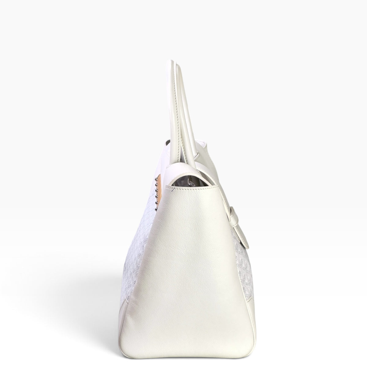Goyard Saigon Mm medium white canvas Tote Bag