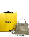 Fendi Stingray Peekaboo ISeeU Petite Bag Beige Leather