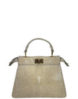 Fendi Stingray Peekaboo ISeeU Petite Bag Beige Leather