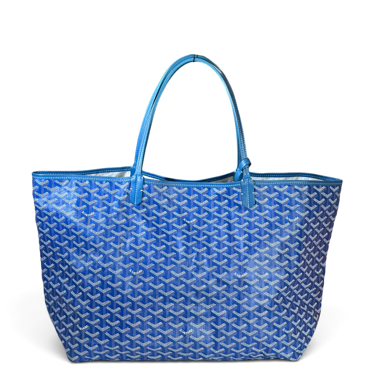 Goyard St Louis PM blue Goyardine Tote Bag