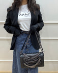 Chanel Black Leather Enchained Boy New Medium Flap Bag