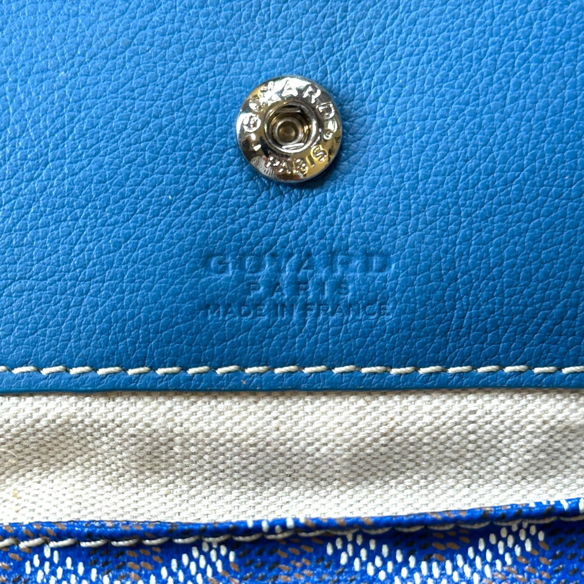 Goyard St Louis PM blue Goyardine Tote Bag