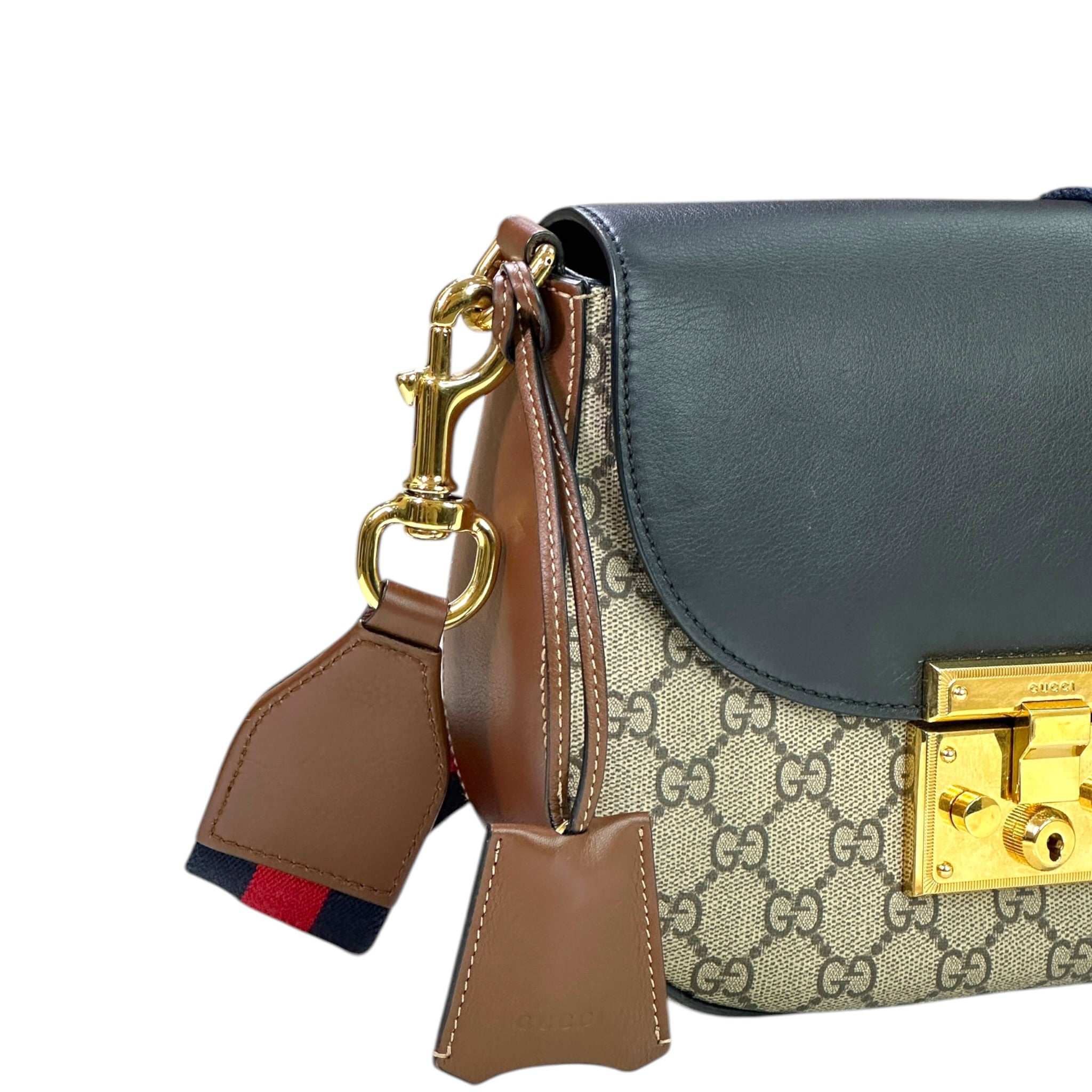 Gucci Padlock Shoulder Bag GG Supreme Canvas