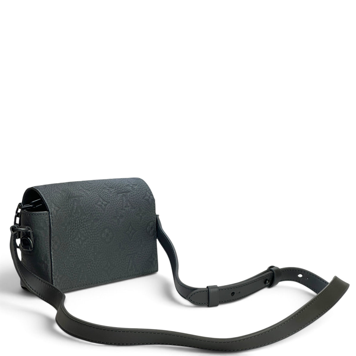 Louis Vuitton Steamer Black Taurillon Leather Crossbody Bag
