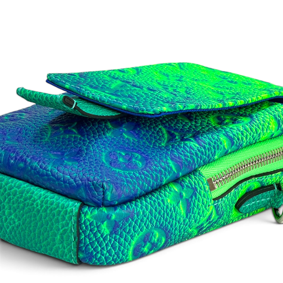 Louis Vuitton Double Illusion Green- Blue Crossbody Pouch