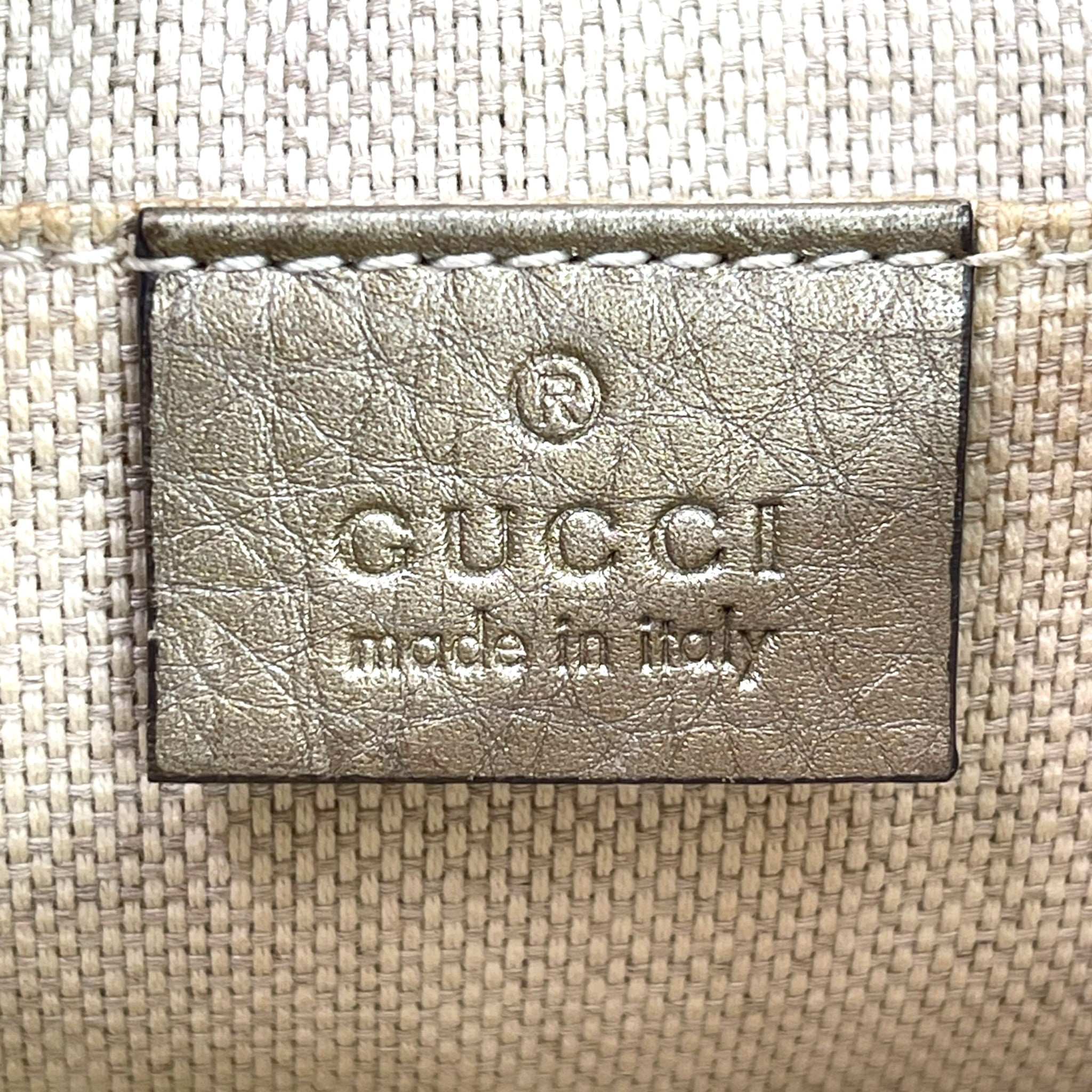 Gucci Soho Chain Crossbody Bag Metallic Gold Leather