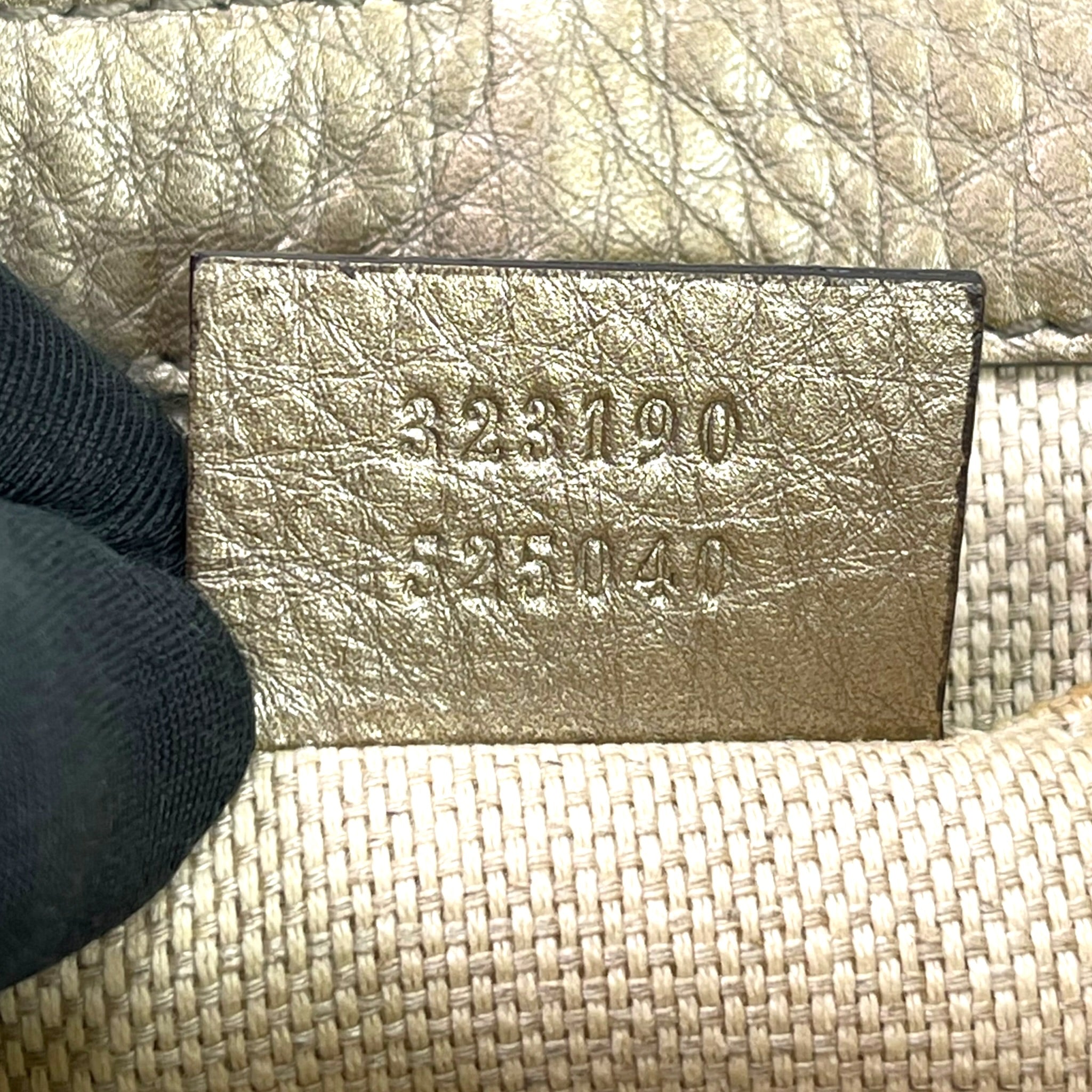 Gucci Soho Chain Crossbody Bag Metallic Gold Leather