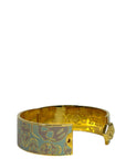 Alexander McQueen Bracelet Enamel Skull Hinged Cuff