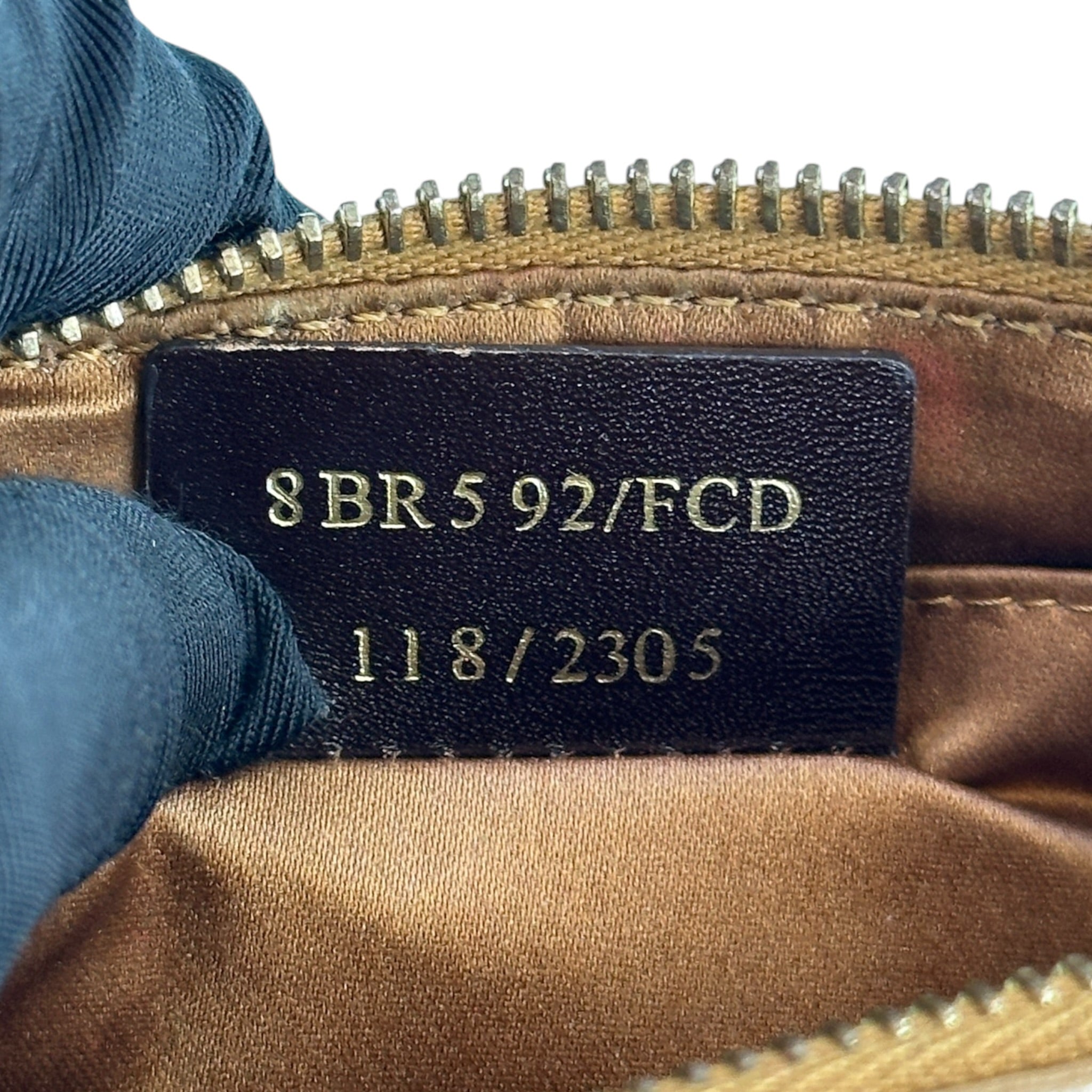 Fendi Zucca Quilted Pochette Bag brown monogram fabric