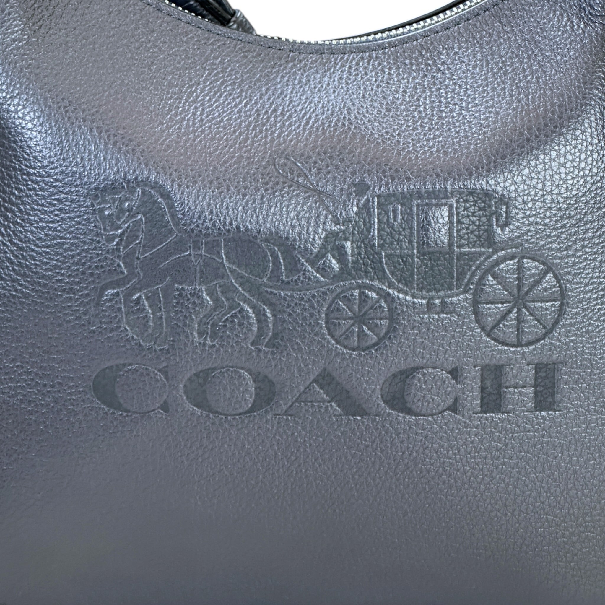 Coach Jes Hobo Blue Leather Bag