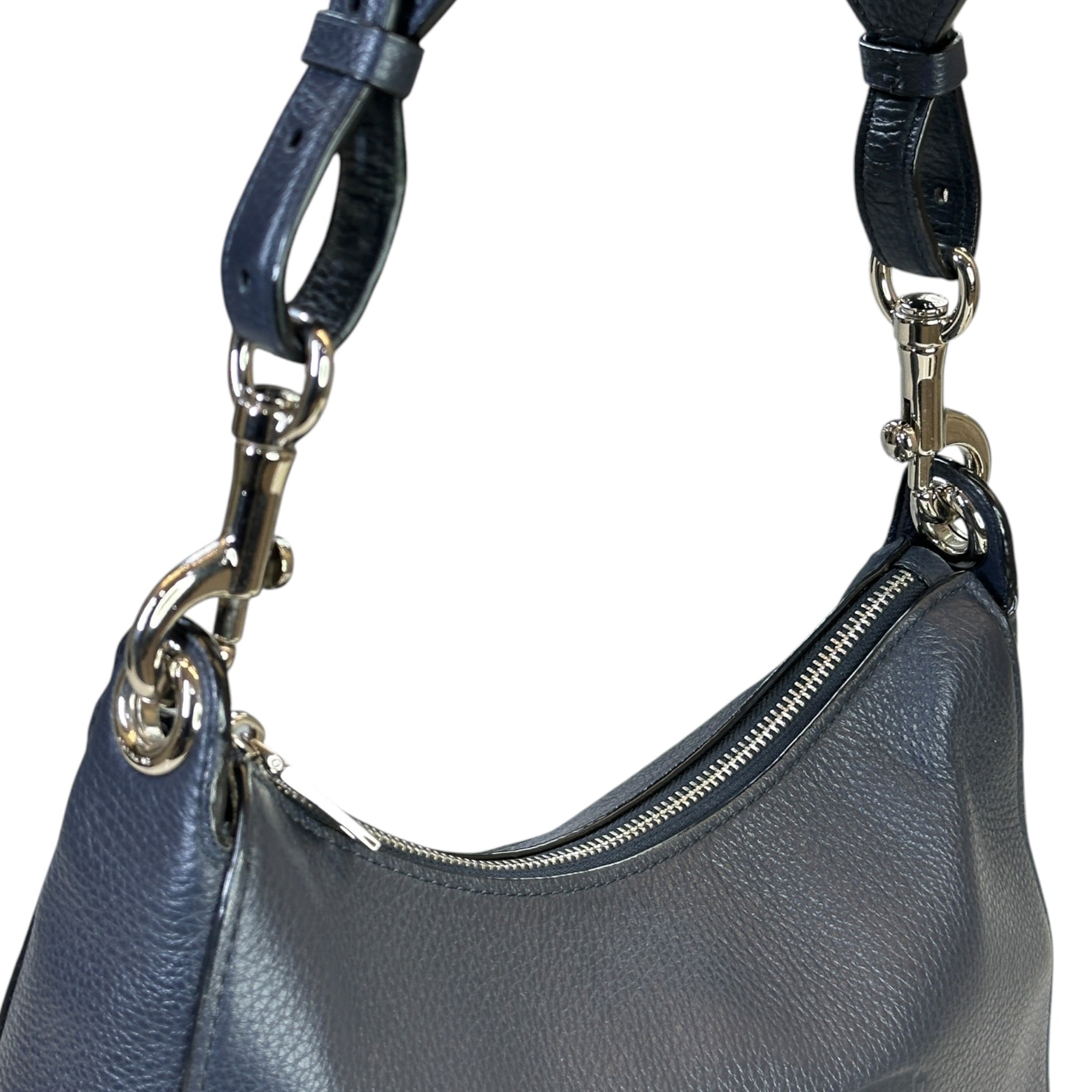 Coach Jes Hobo Blue Leather Bag