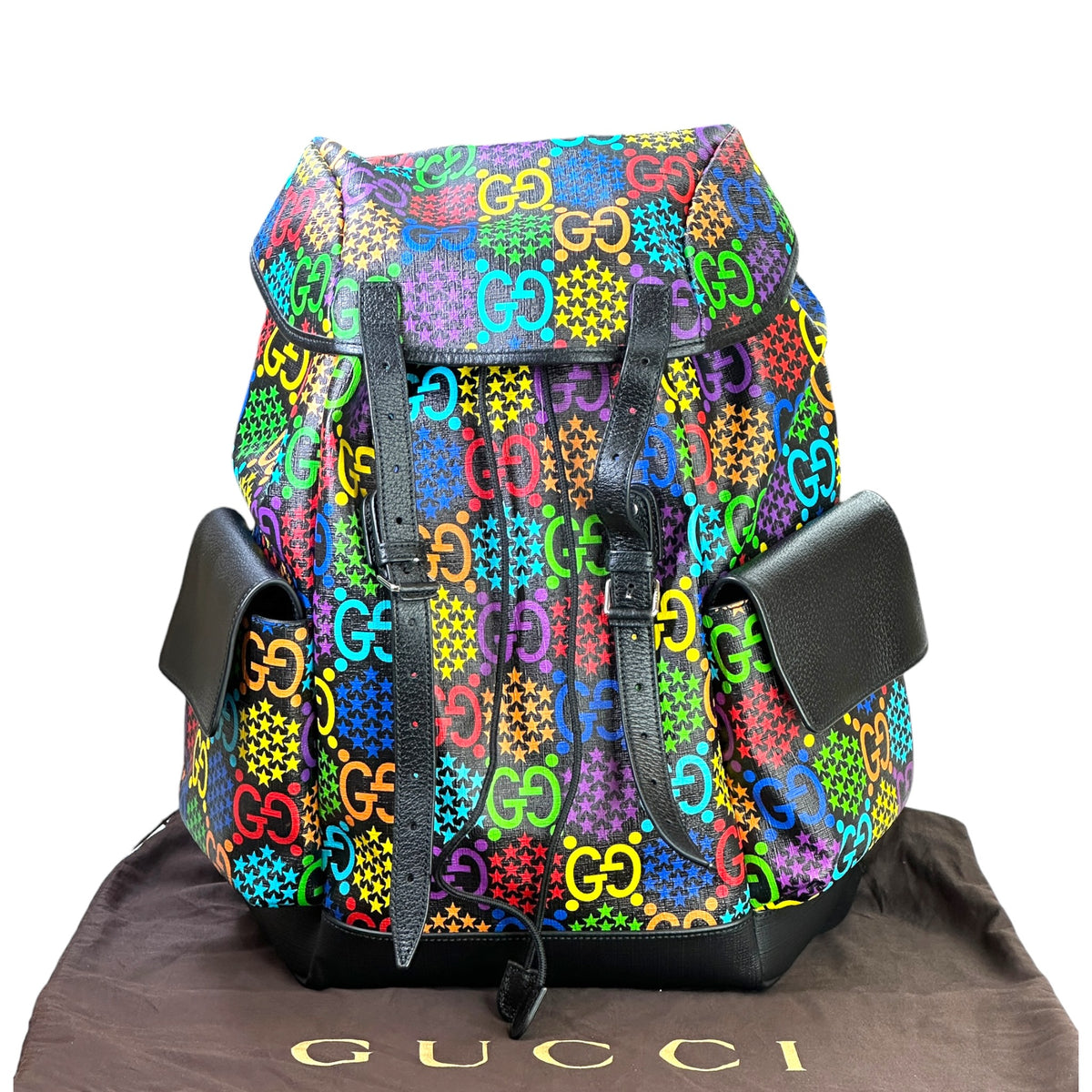 Gucci Psychedelic Medium Multicolour Leather Backpack