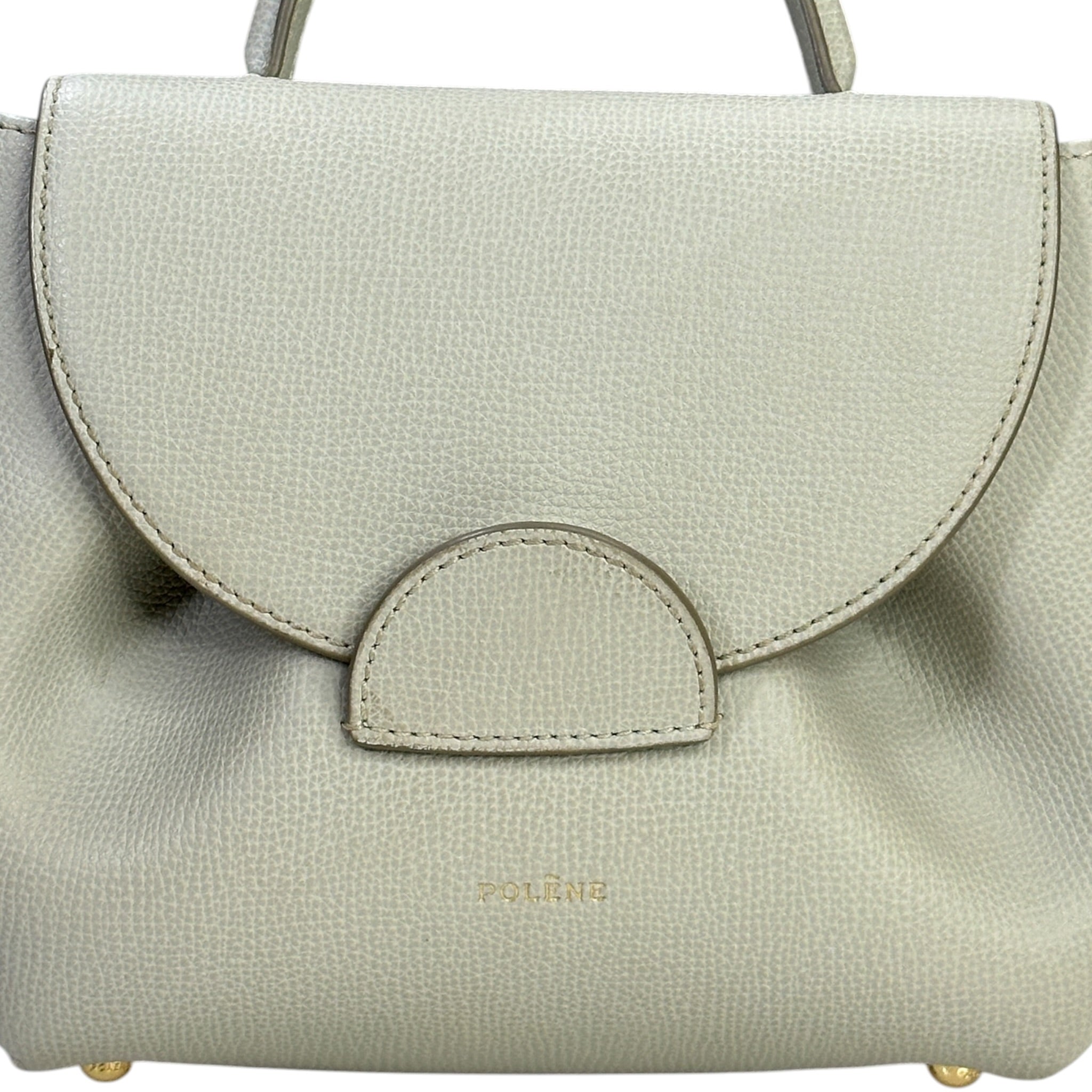 Polène Numéro Un Nano Chalk Textured Leather