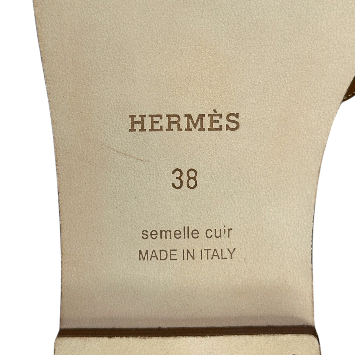 Hermes Orans Tan EU 38