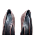 Gucci Brown Guccissima Leather Peep Toe Pumps Size 38