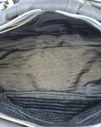 Prada Tessuto Gaufre Satchel Black Nylon Bag