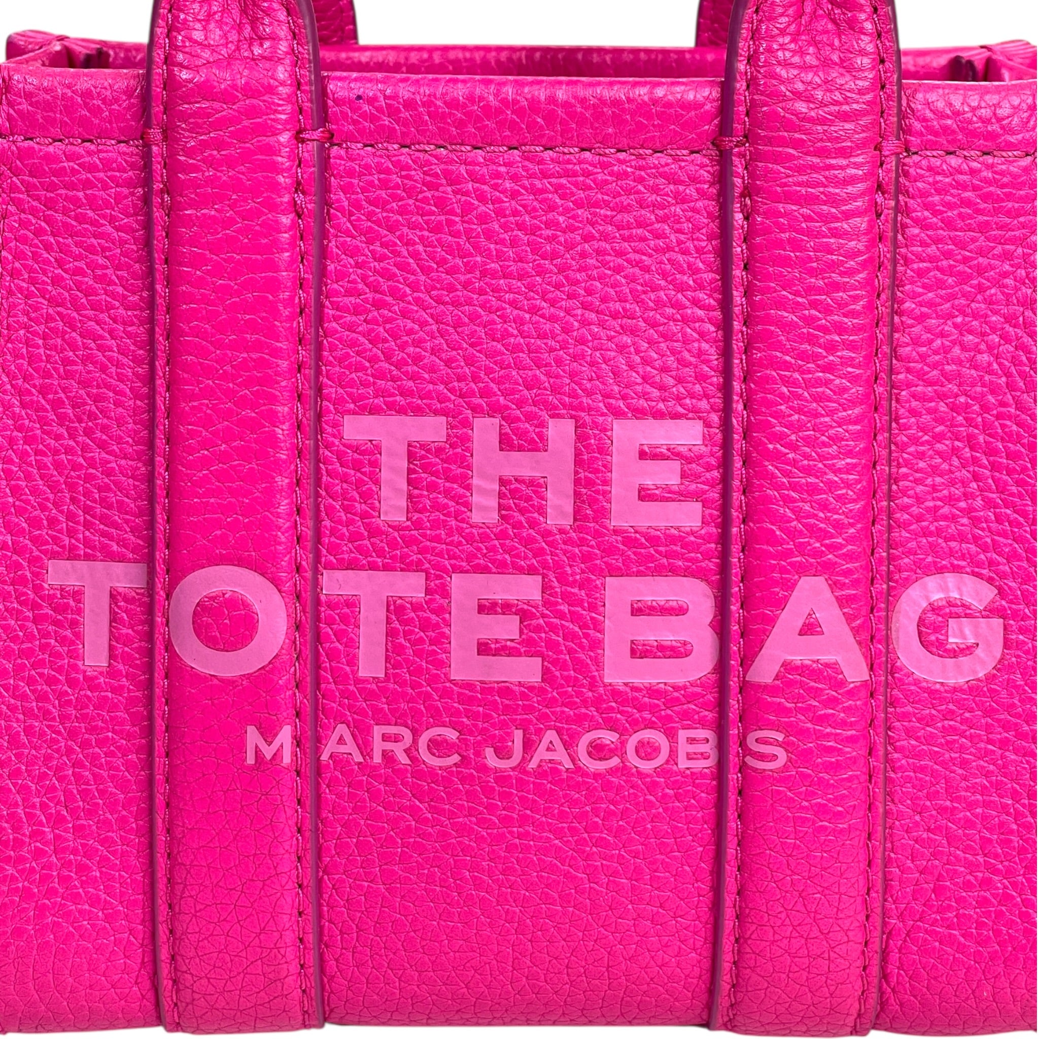 Marc Jacobs The Tote Bag Crossbody Raspberry Pink Leather