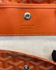 Goyard Orange Goyardine Coated Canvas St. Louis PM Tote
