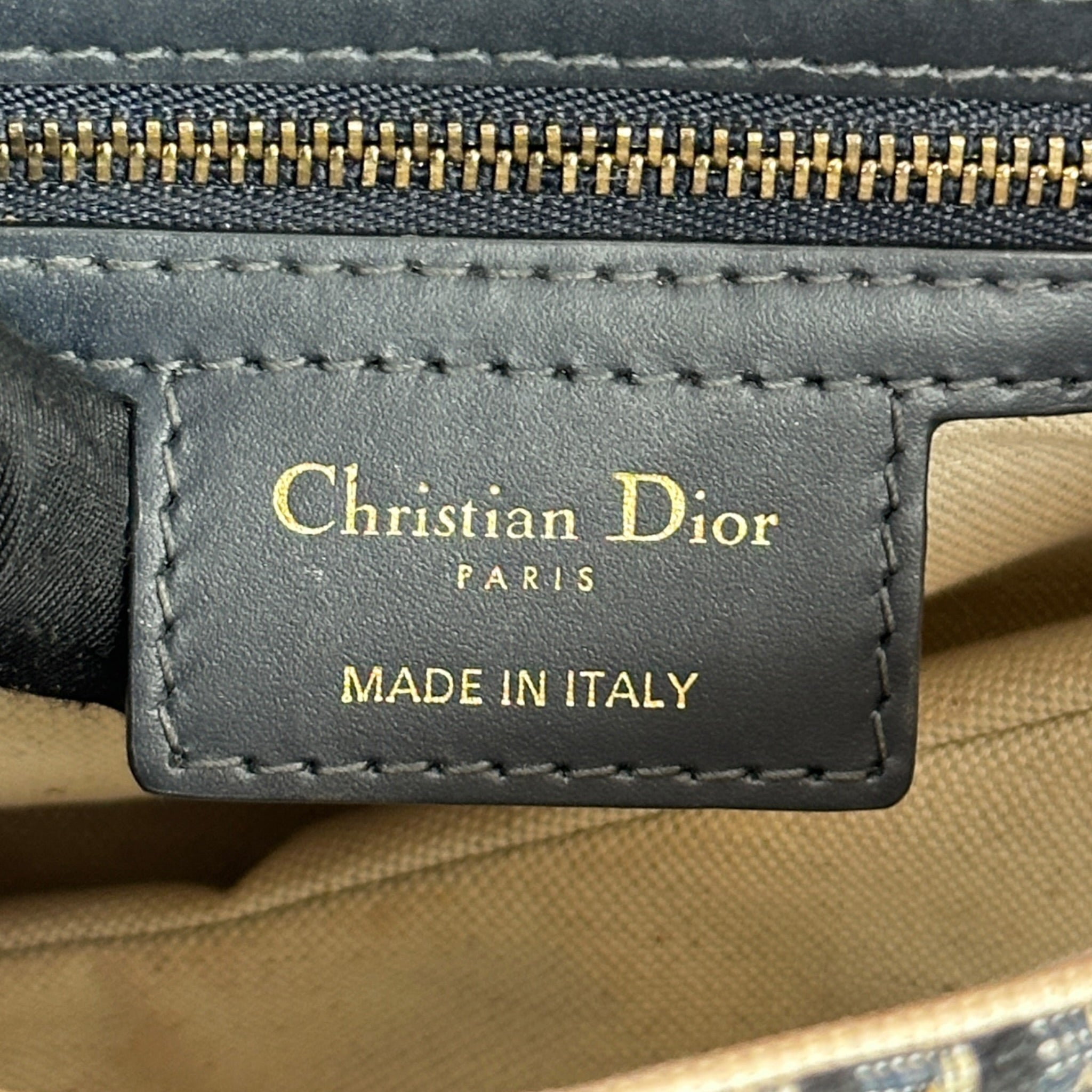Christian Dior Saddle Dior Oblique Embroidery Bag