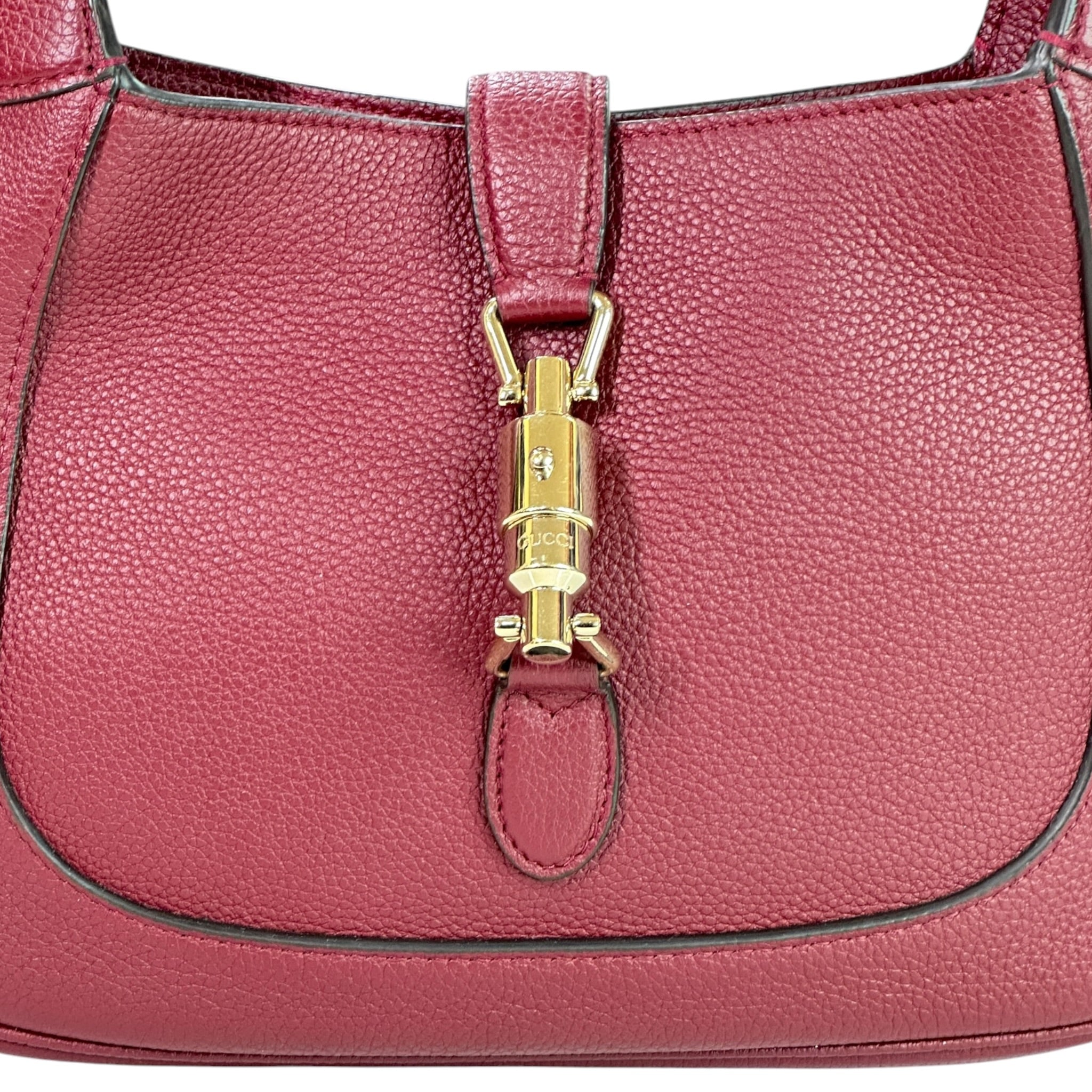 Gucci Jackie Small Burgundy Leather Bag