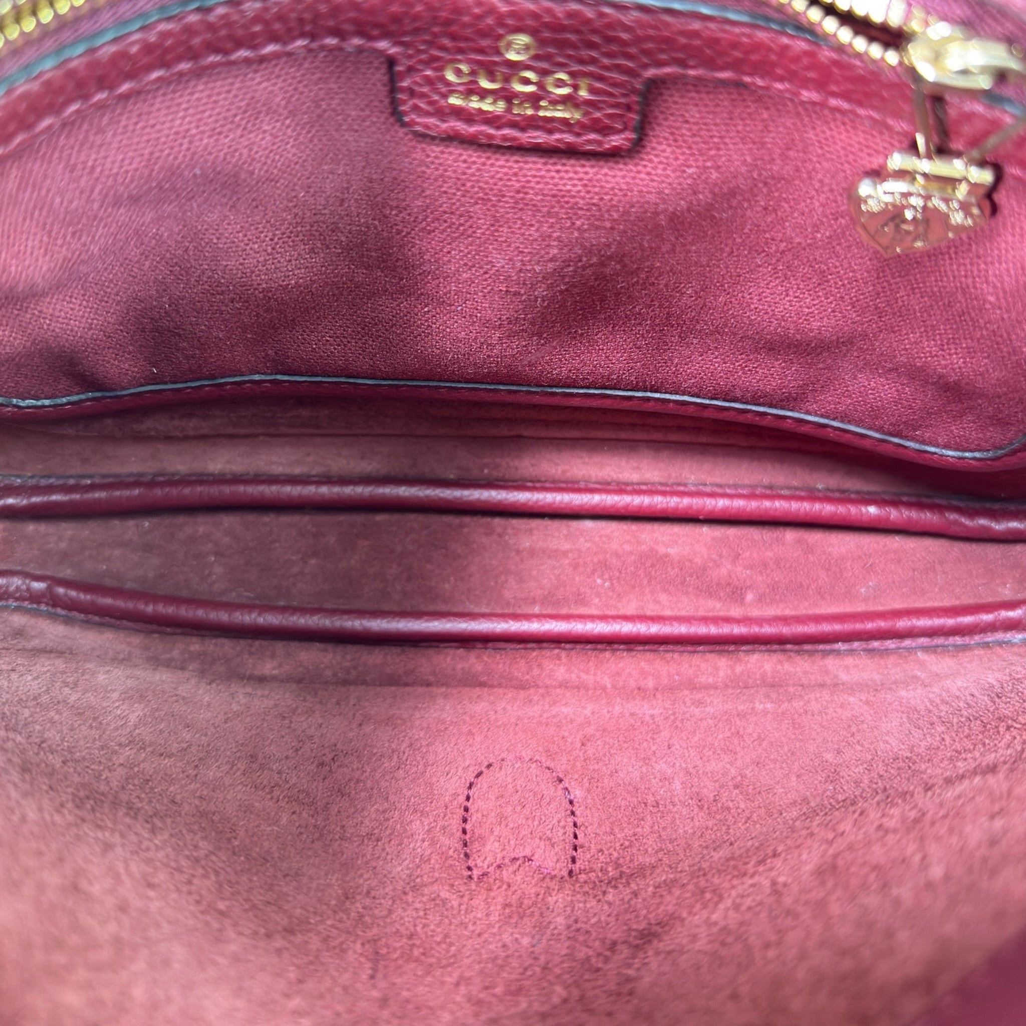Gucci Jackie Small Burgundy Leather Bag