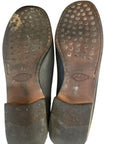 Tod's Black Leather Gommino Penny Slip On Loafers EU 39