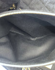 Chanel 25 Medium Handbag Black Washed Denim