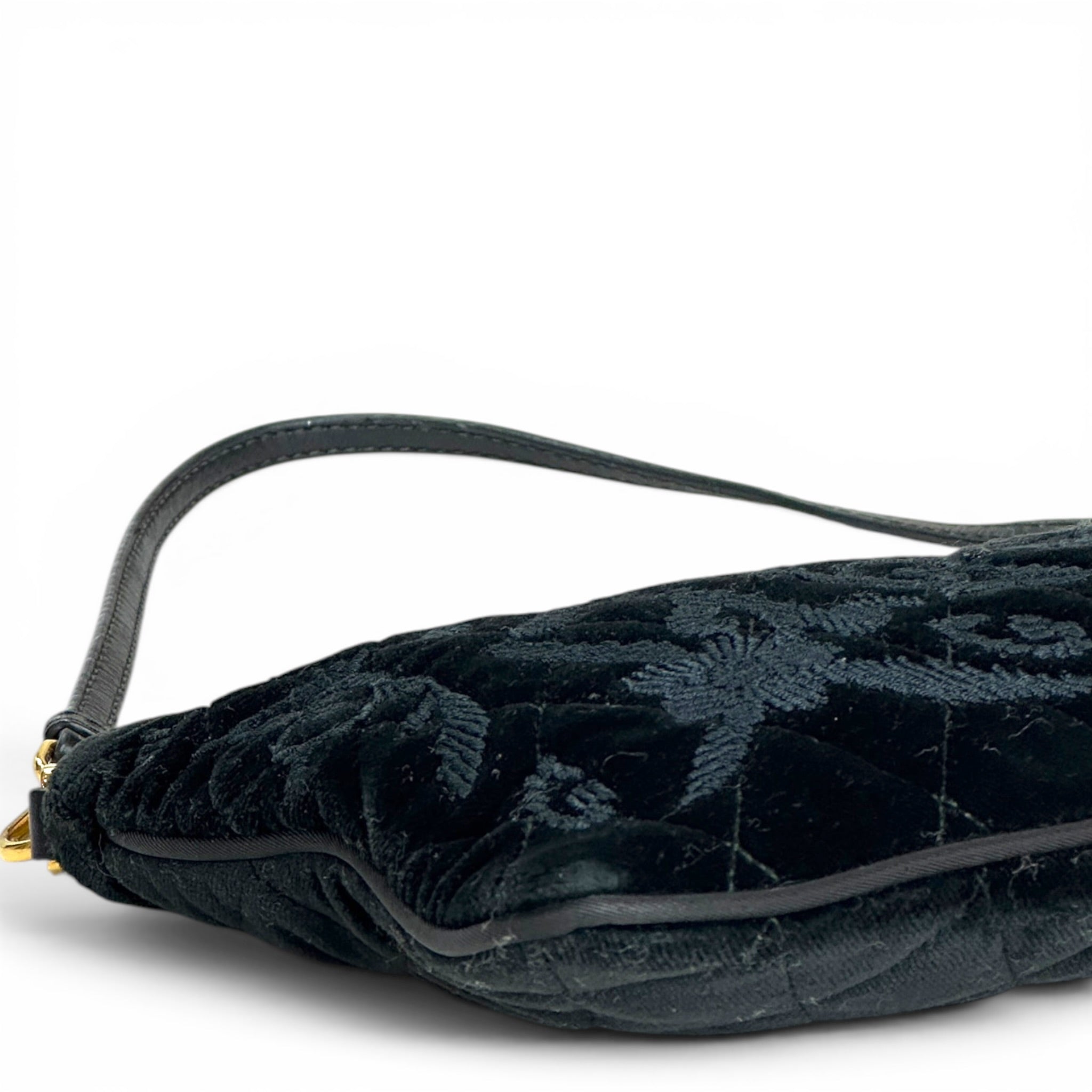 Prada Zip Top Black Shoulder Bag