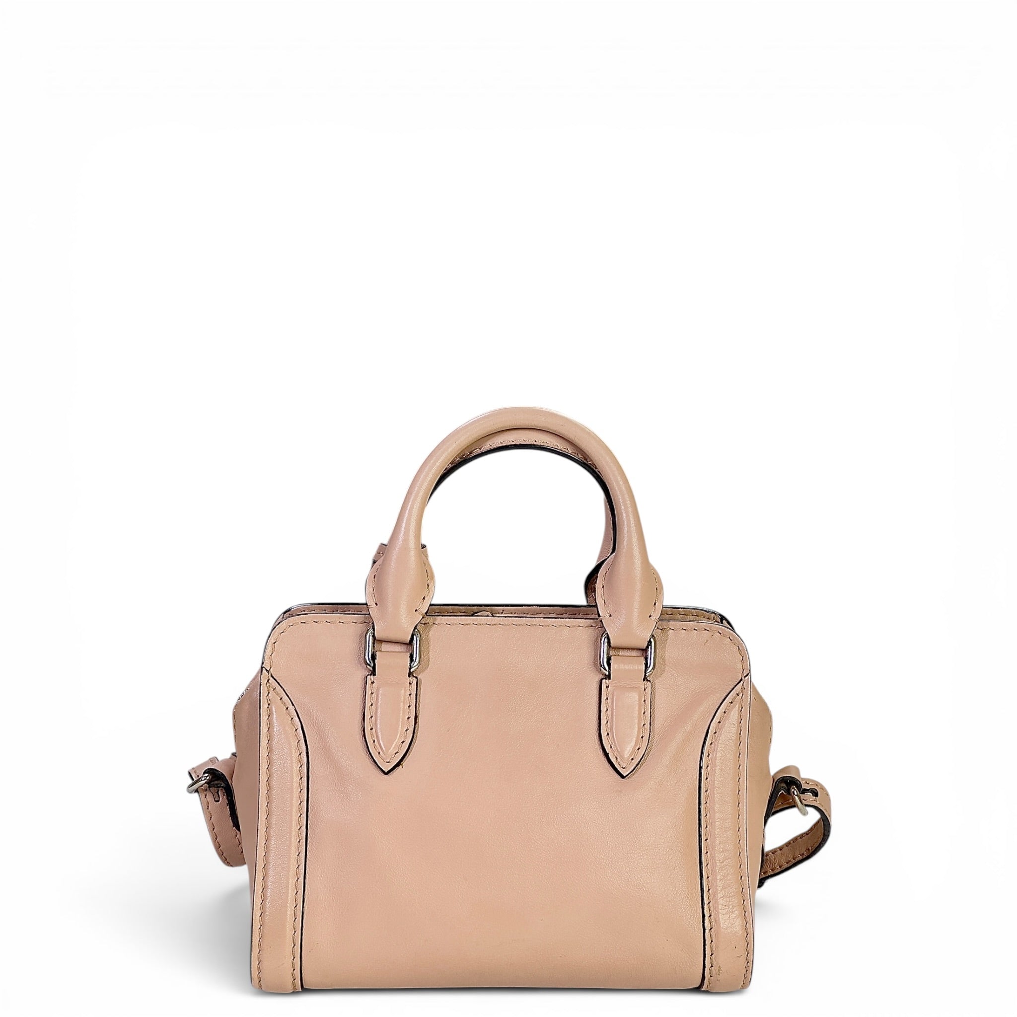 Alexander McQueen Skull Soft Pink Calfskin Leather Handbag