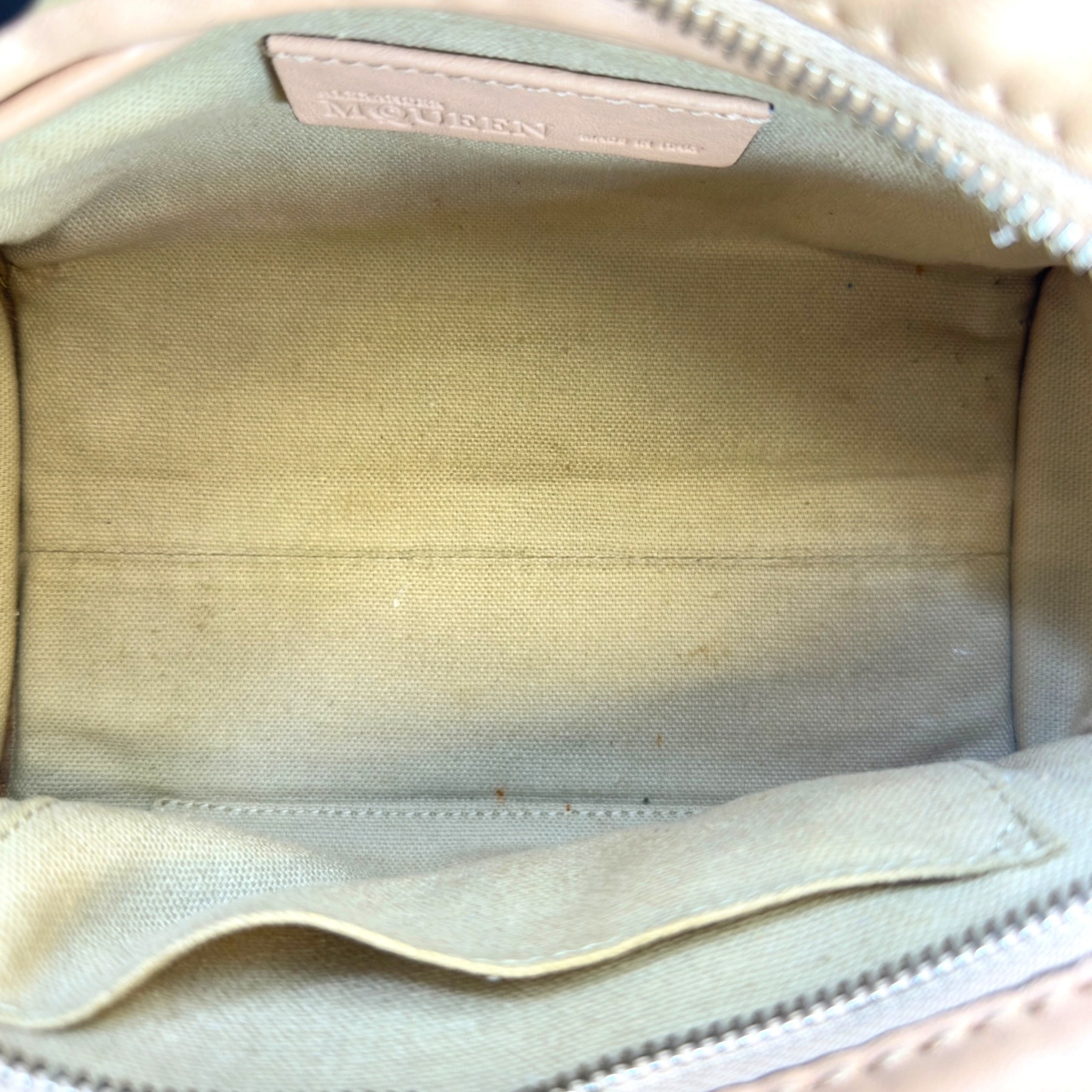 Alexander McQueen Skull Soft Pink Calfskin Leather Handbag