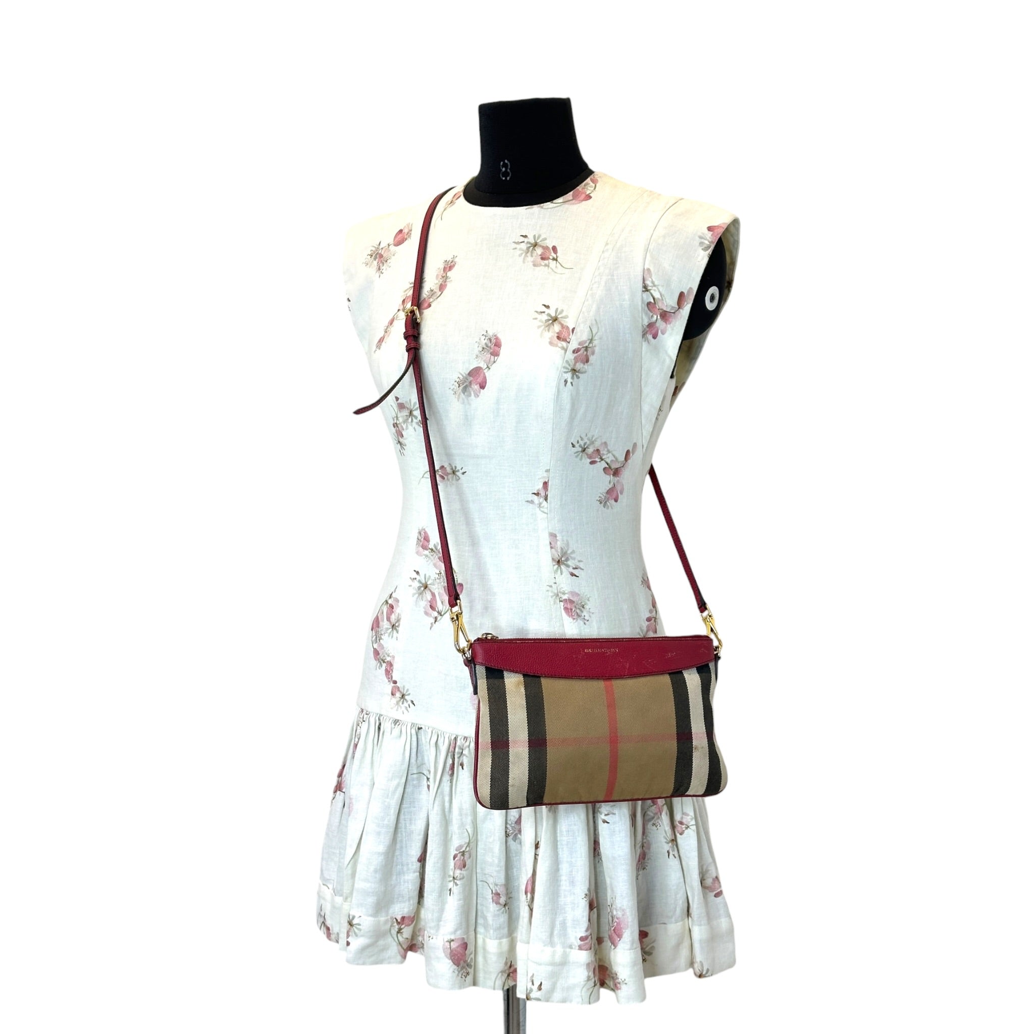 Burberry Derby Peyton House Check Crossbody Bag