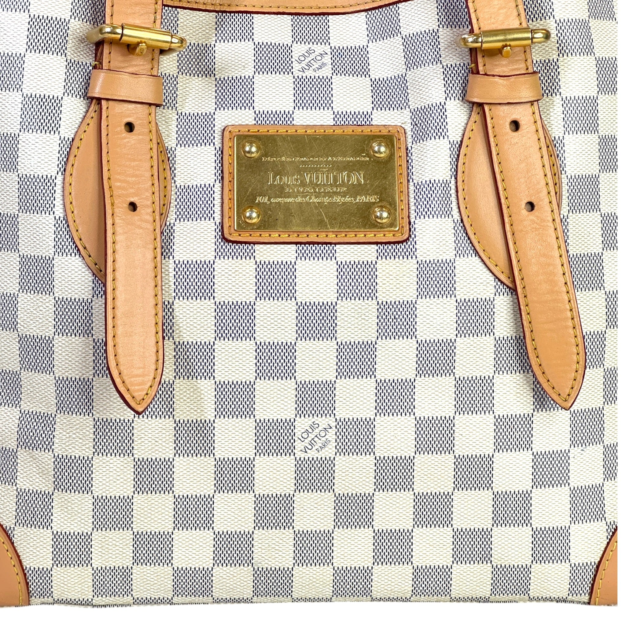 Louis Vuitton Damier Azur Hampstead MM Tote Bag